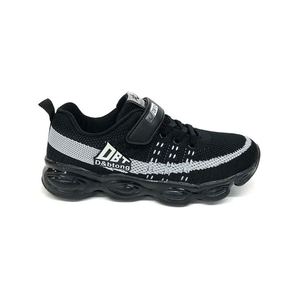 Boys black 2024 running trainers