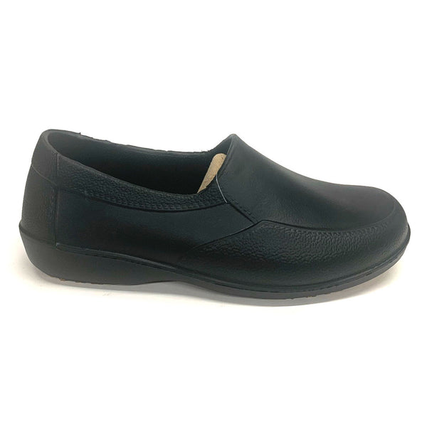 Men's Black Slip-Resistance Work Slip-On