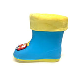 Kids' Rainbow Rain Boots with Cozy Boot Sock