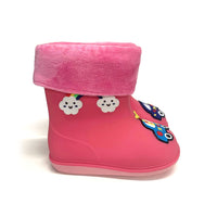 Kids' Rainbow Rain Boots with Cozy Boot Sock