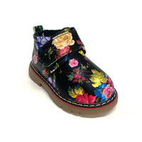 Kid's Multi-Color Flower Print Boots