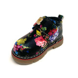 Kid's Multi-Color Flower Print Boots